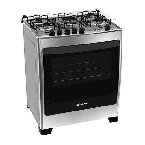 Menor preço em Fogão Atlas 5 bocas inox acendimento automático - Encanto AP5MEI-XA0 - Atlas eletrodomésticos