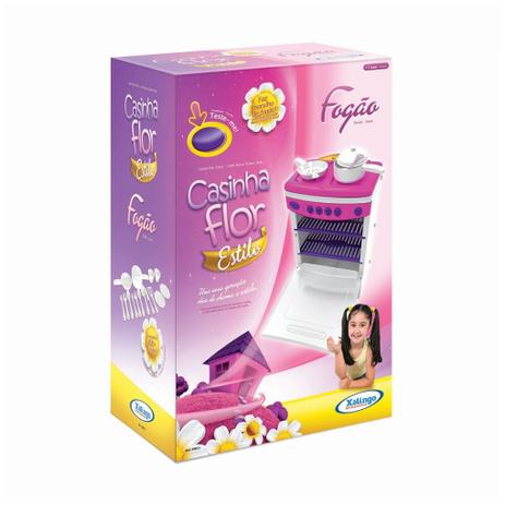 Fogão Casinha Flor 04854 - Xalingo Menor preço em Fogão Casinha Flor 04854 - Xalingo