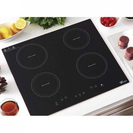 Fogão Cooktop 4 Bocas Indução Vitrocerámica Fischer 220V Menor preço em Fogão Cooktop 4 Bocas Indução Vitrocerámica Fischer 220V