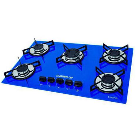 Fogão Cooktop Chamalux 5 Bocas Ultra Chama Azul Bivolt Menor preço em Fogão Cooktop Chamalux 5 Bocas Ultra Chama Azul Bivolt