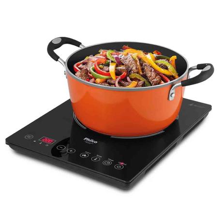 Fogão cooktop elétrica Philco Smart Chef PCT01 preto Menor preço em Fogão cooktop elétrica Philco Smart Chef PCT01 preto