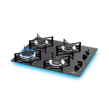 Fogão Cooktop Fischer 4Q Gás Mesa Vidro Preto 110v/220v Menor preço em Fogão Cooktop Fischer 4Q Gás Mesa Vidro Preto 110v/220v