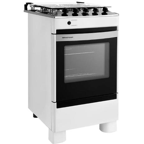 Fogão de Piso 4BC BFO4NABUNA Brastemp Bivolt Branco 110V e 220V Menor preço em Fogão de Piso 4BC BFO4NABUNA Brastemp Bivolt Branco 110V e 220V