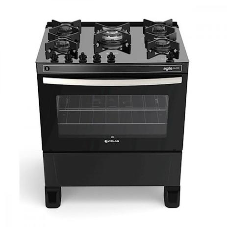 Fogão de Piso Atlas Agile Glass 5 Bocas Acendimento Automático