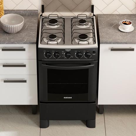 Fogão de Piso Itatiaia Star 4 Bocas com Acendimento Automático