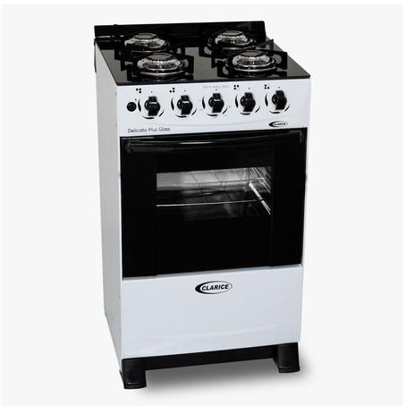 Fogão Delicato Plus Glass 4 Bocas Branco Com Respaldo 220V Clarice é boa?