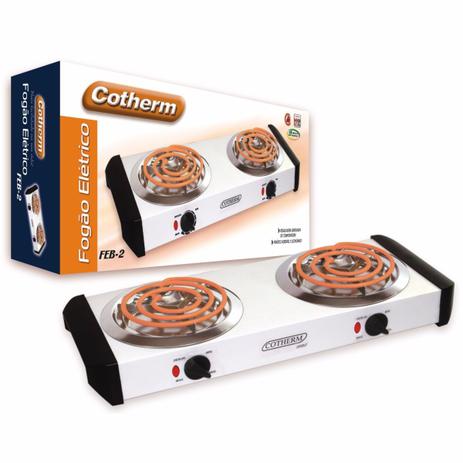 Fogão Elétrico Portátil 2 Bocas Cotherm Menor preço em Fogão Elétrico Portátil 2 Bocas Cotherm