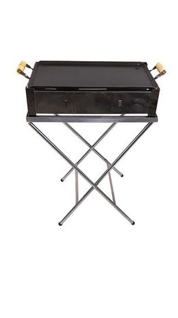 Fogão Grande 2 Bocas Com Chapeira Inteira E Mesa Alcool Inox - Big Grill Menor preço em Fogão Grande 2 Bocas Com Chapeira Inteira E Mesa Alcool Inox - Big Grill