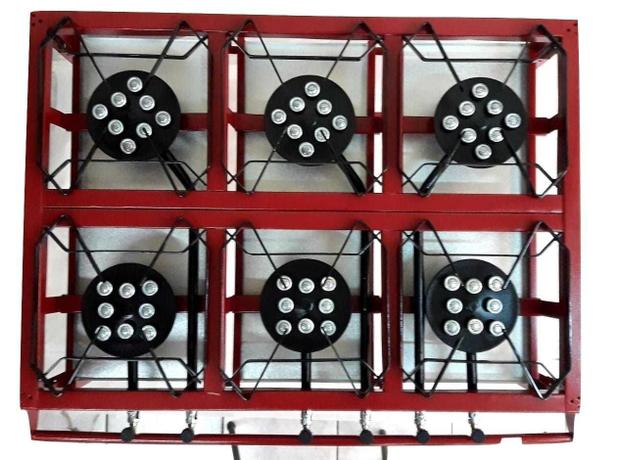 Fogao ind 6b alto 6851010800mm albasan - Albasan/roa Menor preço em Fogao ind 6b alto 6851010800mm albasan - Albasan/roa