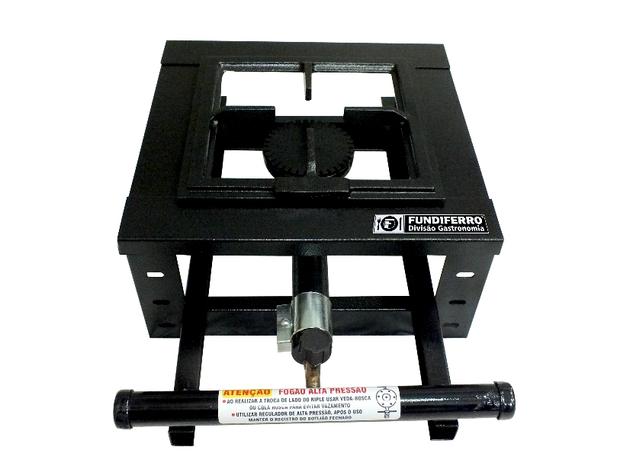 Fogão Industrial 1 Boca 20X20 de Alta Pressão Modelo Standard de Mesa Bancada - Cristal aço Menor preço em Fogão Industrial 1 Boca 20X20 de Alta Pressão Modelo Standard de Mesa Bancada - Cristal aço