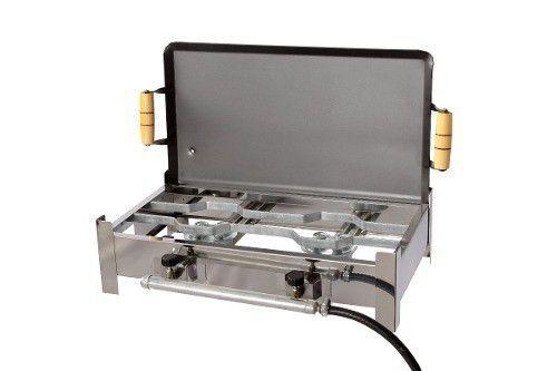 Fogão Industrial 2 Bocas Em Aço Inox Cozinha Alta Pressão - Big Grill Menor preço em Fogão Industrial 2 Bocas Em Aço Inox Cozinha Alta Pressão - Big Grill