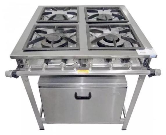Fogao Industrial 4 Bocas 30x30 Aço Inox com Forno - Cristalaço é boa?