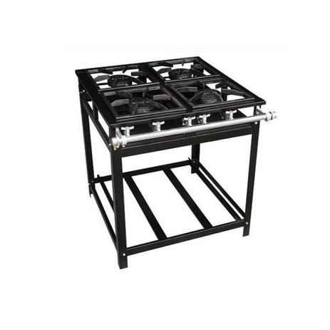 Fogão Industrial 4 Bocas 30X30 sem Forno - Cristalaço Menor preço em Fogão Industrial 4 Bocas 30X30 sem Forno - Cristalaço