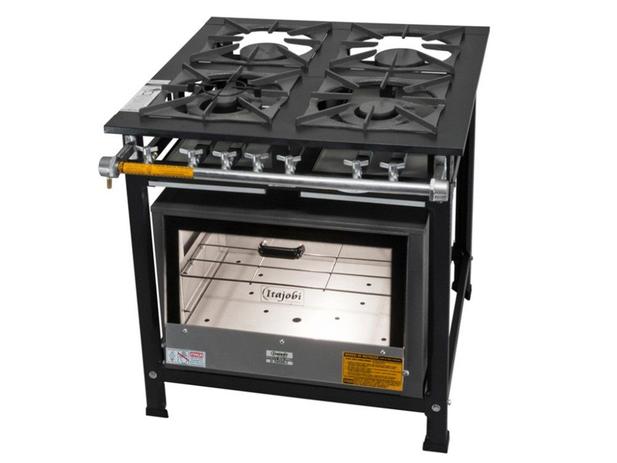 Fogão Industrial 4 Bocas B.P 2QS 2QD 30x30 C/ Forno Registro Palito Itajobi Fogões Menor preço em Fogão Industrial 4 Bocas B.P 2QS 2QD 30x30 C/ Forno Registro Palito Itajobi Fogões