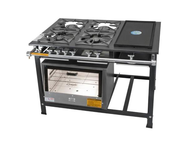 Fogão Industrial 4 Bocas B.P C/ Chapa 2QS 2QD 30x30 C/ Forno Registro Palito Itajobi Fogões Menor preço em Fogão Industrial 4 Bocas B.P C/ Chapa 2QS 2QD 30x30 C/ Forno Registro Palito Itajobi Fogões
