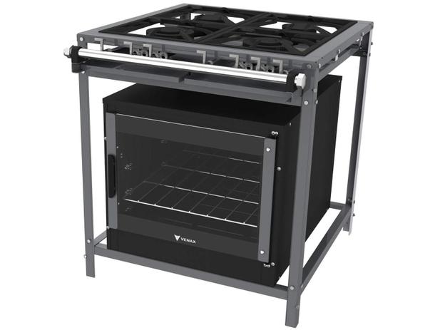 Fogão Industrial 4 Bocas com Forno Venax - FFI430-2 Menor preço em Fogão Industrial 4 Bocas com Forno Venax - FFI430-2