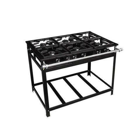 Fogão industrial 6 bocas sem forno gastromixx com Kit Gás é boa?