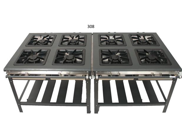 Fogão Industrial 8 bocas - Baixa Pressão - 40x40 - Canto cozinha - Metal brey é boa?