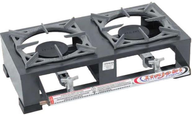 Fogão industrial de mesa 2 Bocas 20x20 Estampado Baixa Pressão - Itajobi Fogões Menor preço em Fogão industrial de mesa 2 Bocas 20x20 Estampado Baixa Pressão - Itajobi Fogões