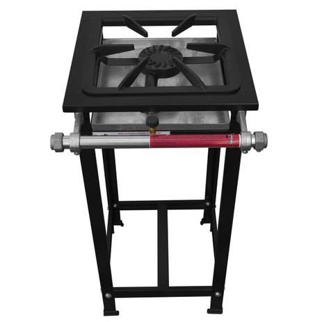 Fogão Industrial Serv Kenok Alta Pressão 1 Boca Simples Preto Menor preço em Fogão Industrial Serv Kenok Alta Pressão 1 Boca Simples Preto
