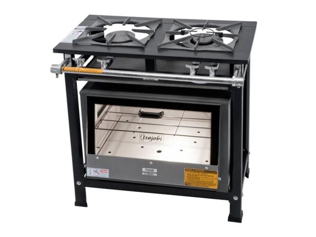 Fogão Industrial Total Inox 2 Bocas B.P 1QS 1QD 30x30 C/ Forno Registro Apis Padrão Itajobi Menor preço em Fogão Industrial Total Inox 2 Bocas B.P 1QS 1QD 30x30 C/ Forno Registro Apis Padrão Itajobi