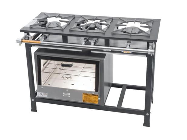 Fogão Industrial Total Inox 3 Bocas B.P 2QS 1QD 30x30 C/ Forno Registro Apis Padrão Itajobi Menor preço em Fogão Industrial Total Inox 3 Bocas B.P 2QS 1QD 30x30 C/ Forno Registro Apis Padrão Itajobi