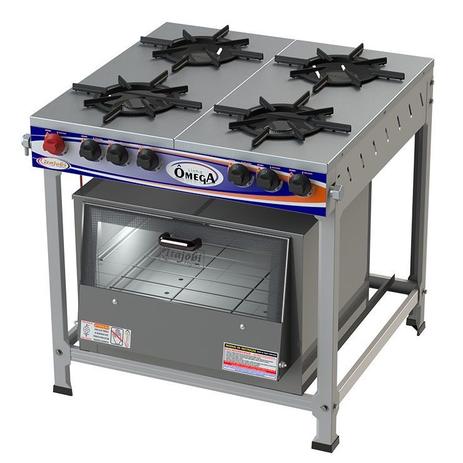 Fogão Semi-Industrial 4 Bocas Baixa Pressão 2QS 2QD Omega com Forno Extra Médio 76 Litros Itajobi Fogões Menor preço em Fogão Semi-Industrial 4 Bocas Baixa Pressão 2QS 2QD Omega com Forno Extra Médio 76 Litros Itajobi Fogões