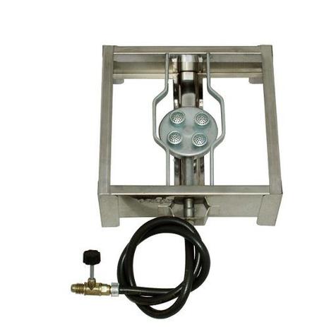 Fogareiro 1 Boca - Em Inox ( Fogão C/ Mangueira - Uma Boca ) - Estilofer Menor preço em Fogareiro 1 Boca - Em Inox ( Fogão C/ Mangueira - Uma Boca ) - Estilofer