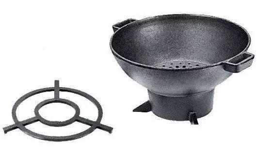 Fogareiro Churrasqueira Redondo Ferro Fundido C/Grelha P/Panela Panela Mineira 32cm Diâmetro Menor preço em Fogareiro Churrasqueira Redondo Ferro Fundido C/Grelha P/Panela Panela Mineira 32cm Diâmetro