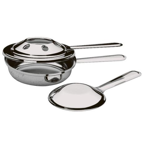 Fogareiro Grande em Aço Inox com Abafador Linha Plátanos 1008/000 Brinox Menor preço em Fogareiro Grande em Aço Inox com Abafador Linha Plátanos 1008/000 Brinox