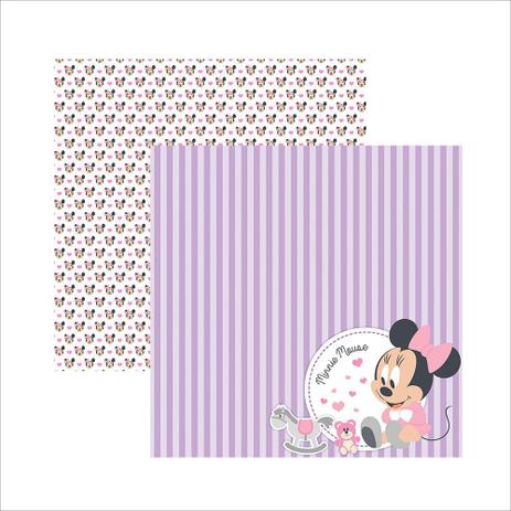 Folha para Scrapbook Dupla Face Disney Toke e Crie Baby Minnie 2 Paisagem - 19321 - SDFD027 Menor preço em Folha para Scrapbook Dupla Face Disney Toke e Crie Baby Minnie 2 Paisagem - 19321 - SDFD027