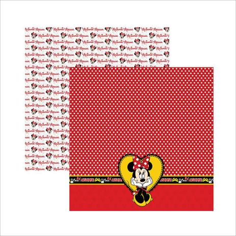 Folha para Scrapbook Dupla Face Disney Toke e Crie Minnie Mouse 2 Barrado - 19302 - SDFD008 Menor preço em Folha para Scrapbook Dupla Face Disney Toke e Crie Minnie Mouse 2 Barrado - 19302 - SDFD008
