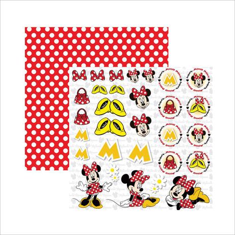 Folha para Scrapbook Dupla Face Disney Toke e Crie Minnie Mouse 2 Recortes - 19303 - SDFD009 Menor preço em Folha para Scrapbook Dupla Face Disney Toke e Crie Minnie Mouse 2 Recortes - 19303 - SDFD009