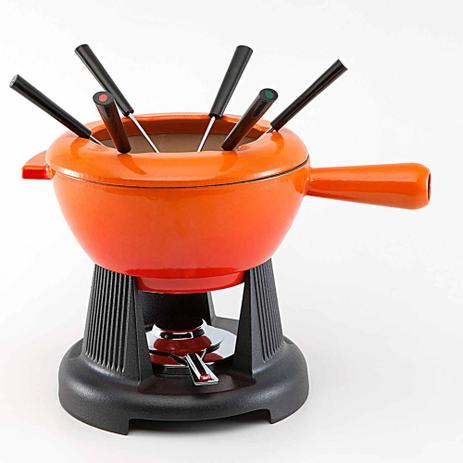 Fondue Queijo Carne Laranja Le Creuset Menor preço em Fondue Queijo Carne Laranja Le Creuset
