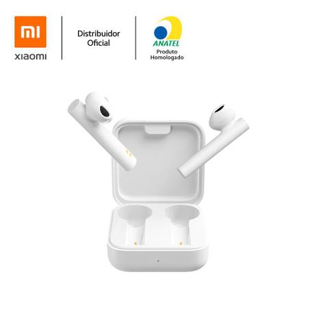 Fone Bluetooth Xiaomi Mi True Wireless Earphones 2 Basic 5 Horas de Bateria  4 Microfones Branco - Fone de Ouvido Bluetooth - Magazine Luiza