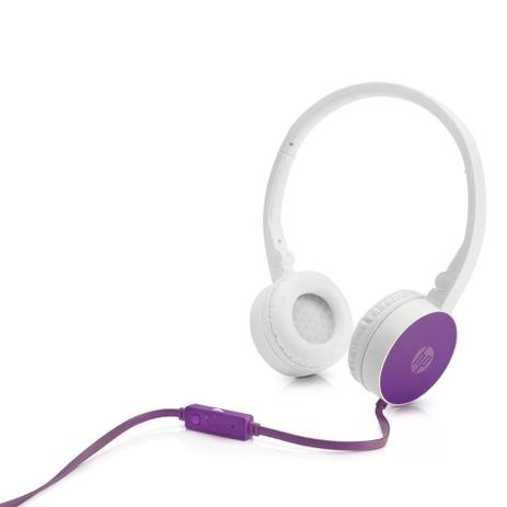 Fone Com Microfone Dobravel H2800 Roxo HP - HP PLUS - Headset com Fio -  Magazine Luiza