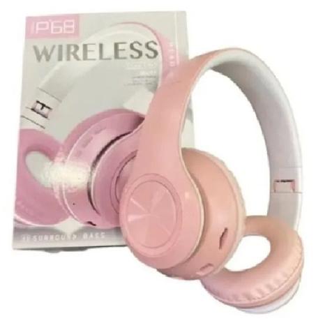 Fone De Ouvido Bluetooth 5.0 Dobrável Sem Fio Rosa P68 - Concise Fashion  Style - Fone de Ouvido Bluetooth - Magazine Luiza