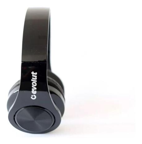 Fone De Ouvido Bluetooth 5.0 Evolut Preto EO602-BK - Fone de Ouvido com Fio  - Magazine Luiza