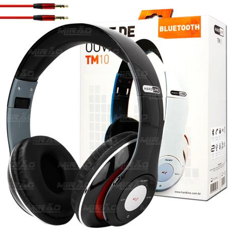 Fone de Ouvido Bluetooth Entrada SD, Rádio FM Preto - TM-10 - Hardline Menor preço em Fone de Ouvido Bluetooth Entrada SD, Rádio FM Preto - TM-10 - Hardline