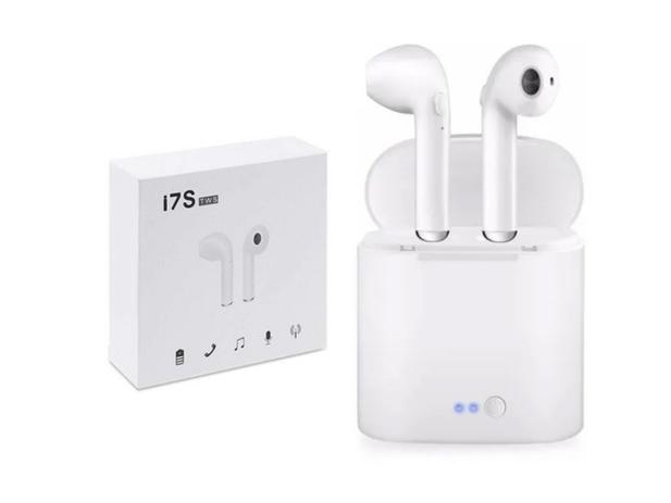Fone de ouvido bluetooth i7 com base recarregável Clearance