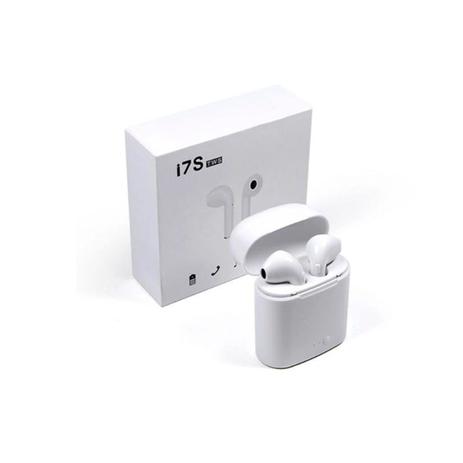 Fone de ouvido bluetooth i7 com base recarregável Clearance