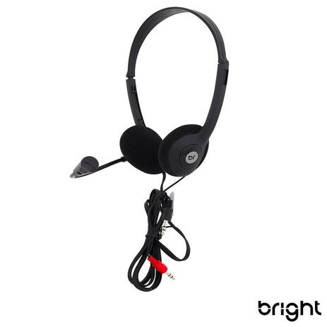 Fone De Ouvido Com Fio Headset Office Com Microfone Flexível P2 10 Bright -  Headset com Fio - Magazine Luiza