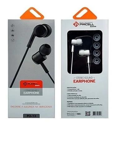 Fone de Ouvido Com Microfone PMcell Slim 998 - FO 13 Branco - Fone de  Ouvido - Magazine Luiza