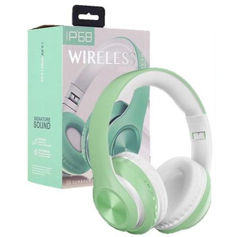 Fone De Ouvido Dobravel Bluetooth Sem Fio 5.0 Verde - CONCISE FASHION STYLE  - Fone de Ouvido - Magazine Luiza