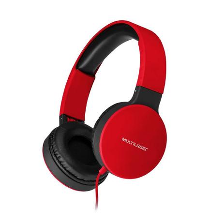 Fone de Ouvido Headphone Multilaser PH270 Dobrável P2 Vermelho é boa?