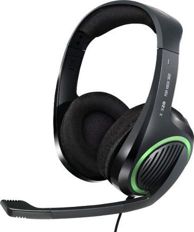 Fone de Ouvido Headset Gamer Xbox 360 Sennheiser X320 - Preto c/ Verde Menor preço em Fone de Ouvido Headset Gamer Xbox 360 Sennheiser X320 - Preto c/ Verde