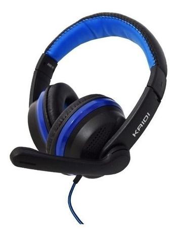 Fone De Ouvido Headset P2 Kaidi Gamer Kd761 - Azul Menor preço em Fone De Ouvido Headset P2 Kaidi Gamer Kd761 - Azul