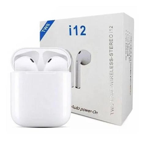 Fone De Ouvido I12 Tws Bluetooth Sem Fio Para iPhone Android - Fone de  Ouvido Bluetooth - Magazine Luiza