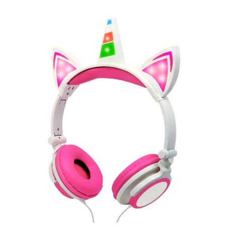 Fone de Ouvido Infantil com LED Unicórnio com Fio - Inova - Headphone - Magazine  Luiza