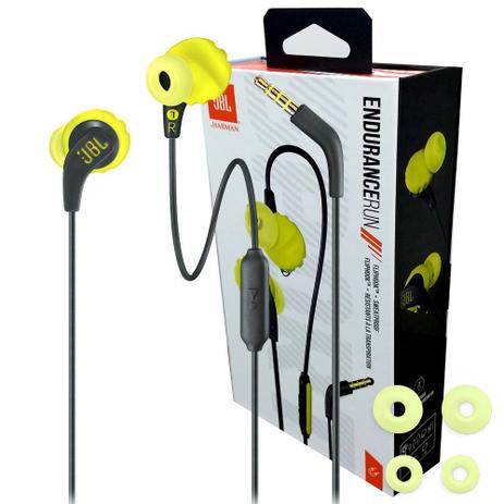 Fone de Ouvido JBL Endurance Run Amarelo Esportivo Resistente à água para  Corrida JBLENDURRUNBNL - Fone de Ouvido com Fio - Magazine Luiza